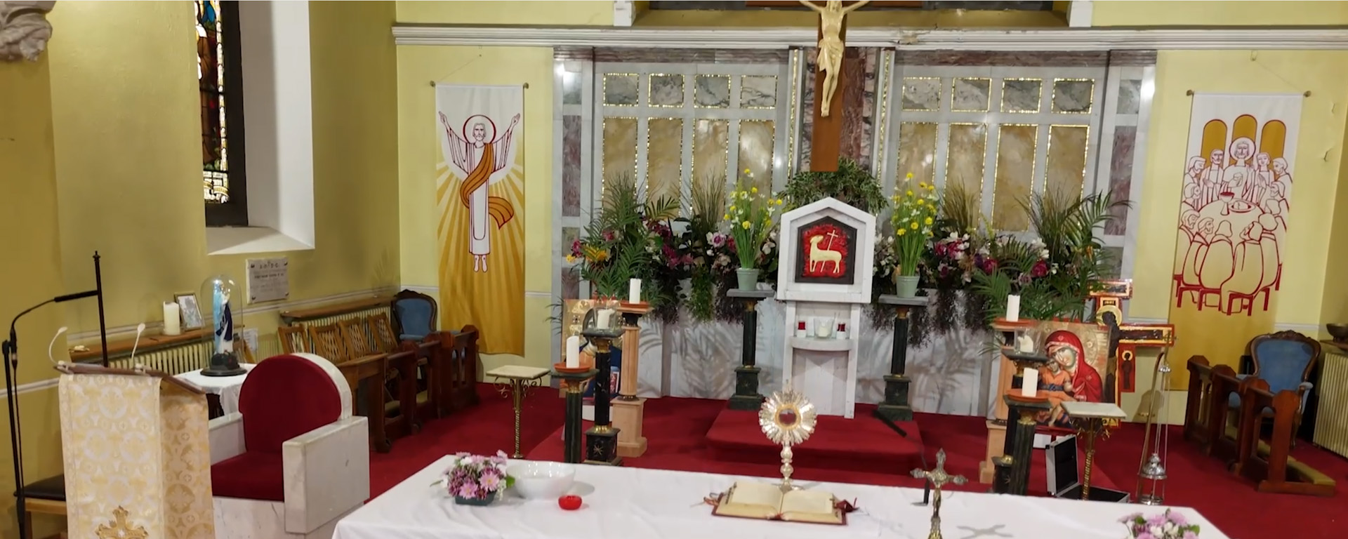 High angle interior of church - cropped